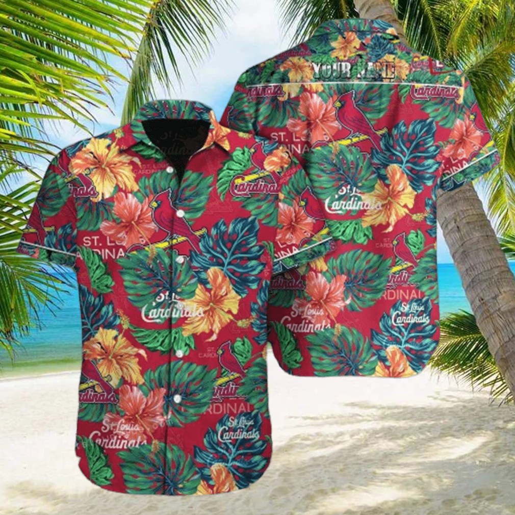 St Louis Cardinals MLB Custom Name Hawaiian Shirt - Limotees