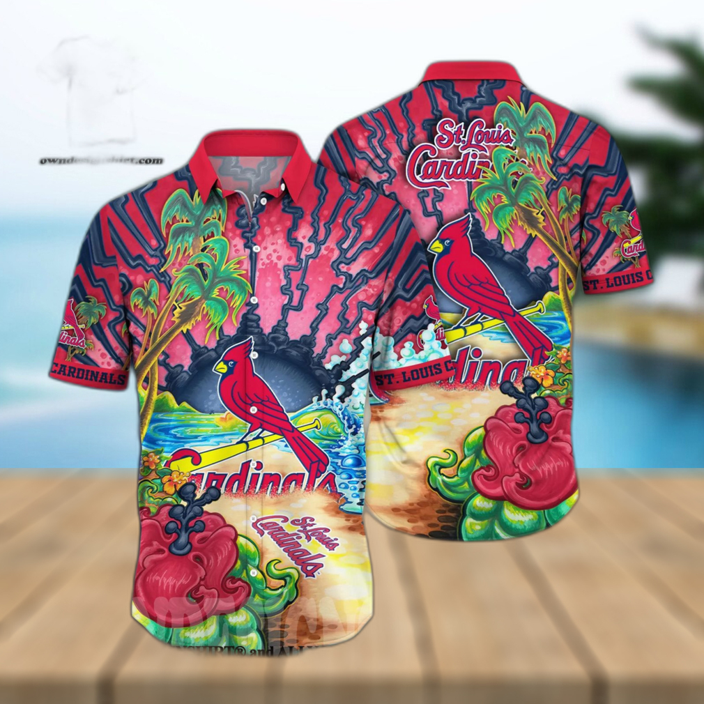 St Louis Cardinals MLB Floral Unisex Full Printing Hawaiian Shirt - Limotees