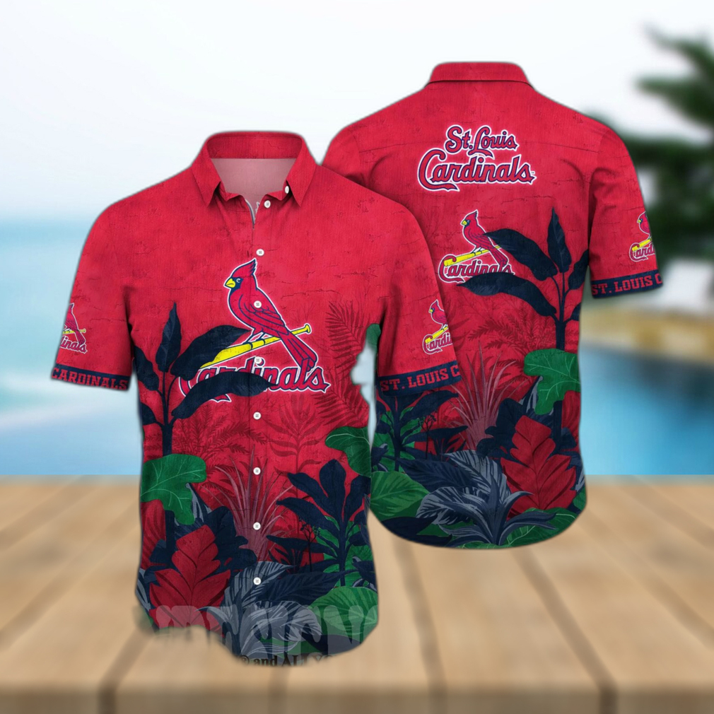 St Louis Cardinals MLB Flower All Over Printed 3D Hawaiian Shirt - Limotees