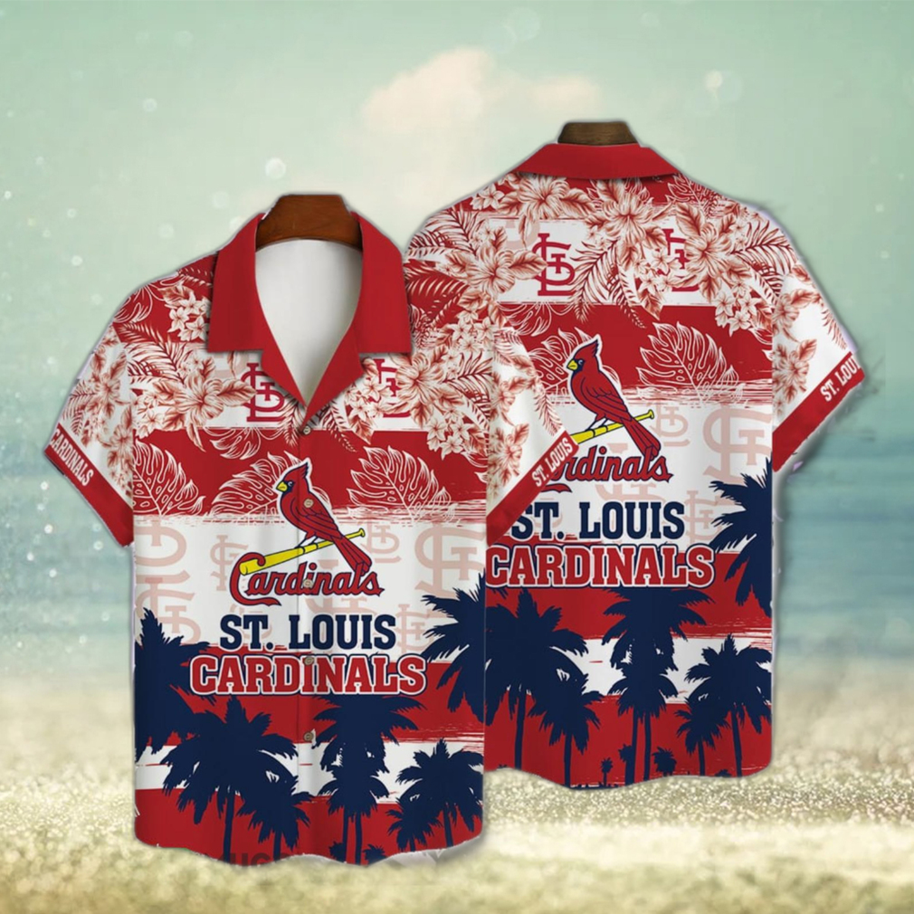 St. Louis Cardinals Major League Baseball 3D Print Floral Trending Hawaiian Shirt Summer Gift - Limotees