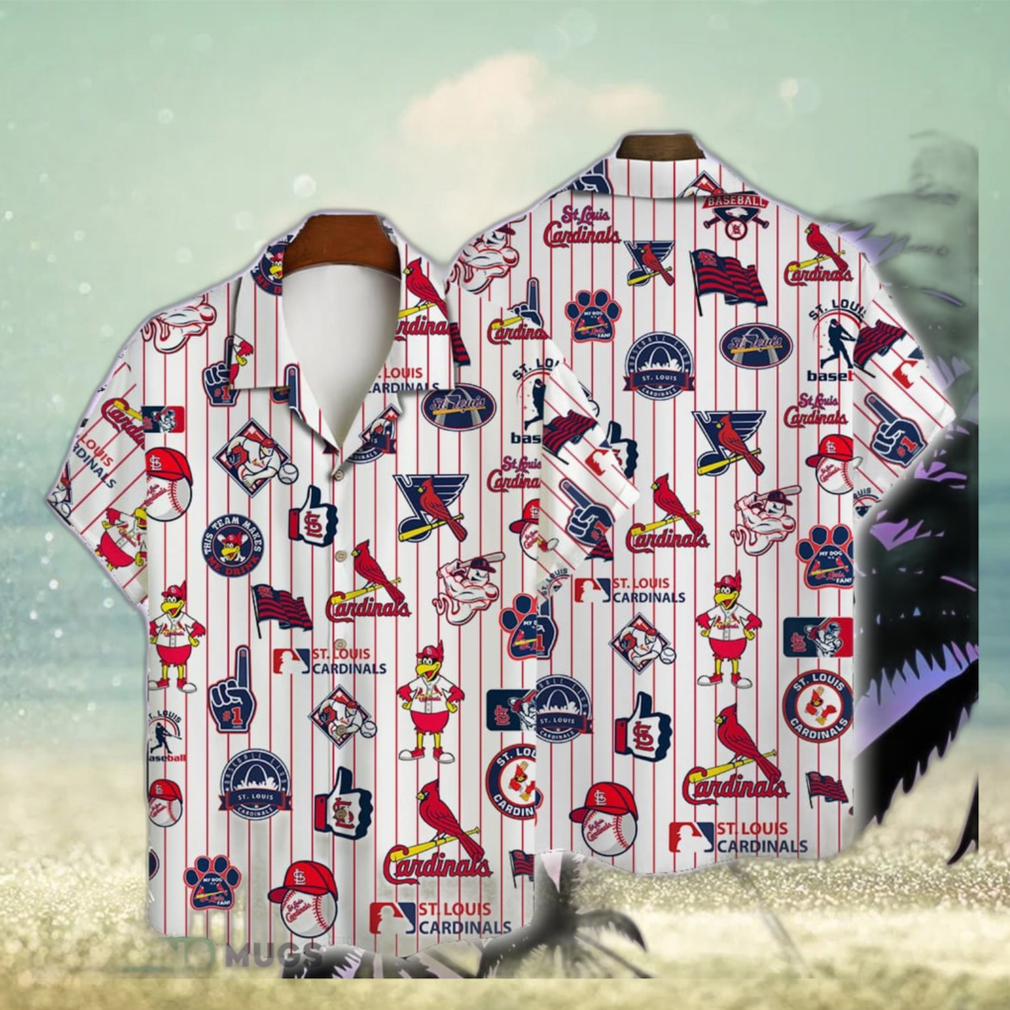 St. Louis Cardinals Major League Baseball 3D Print White Trending Hawaiian Shirt Summer Gift - Limotees