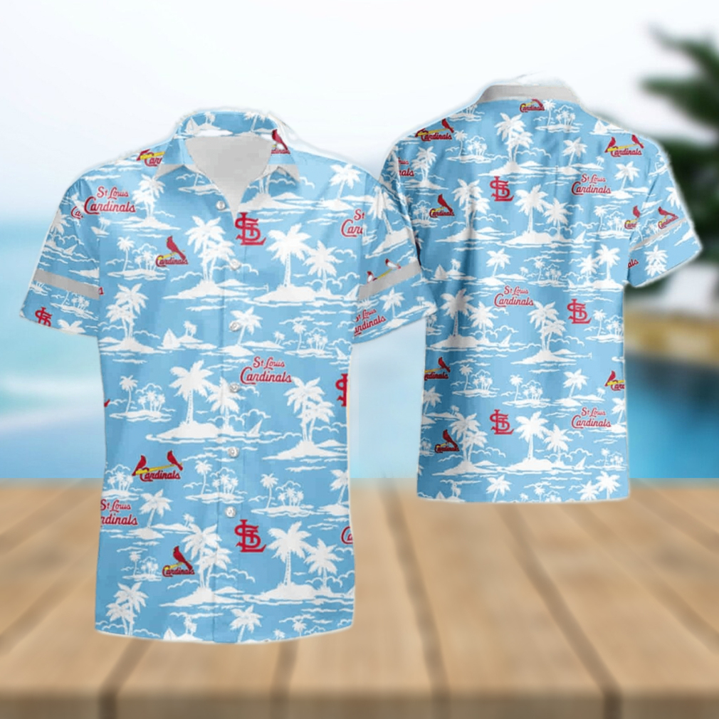 St Louis Cardinals Vintage Mlb Short Sleeve Aloha Hawaiian Shirt - Limotees