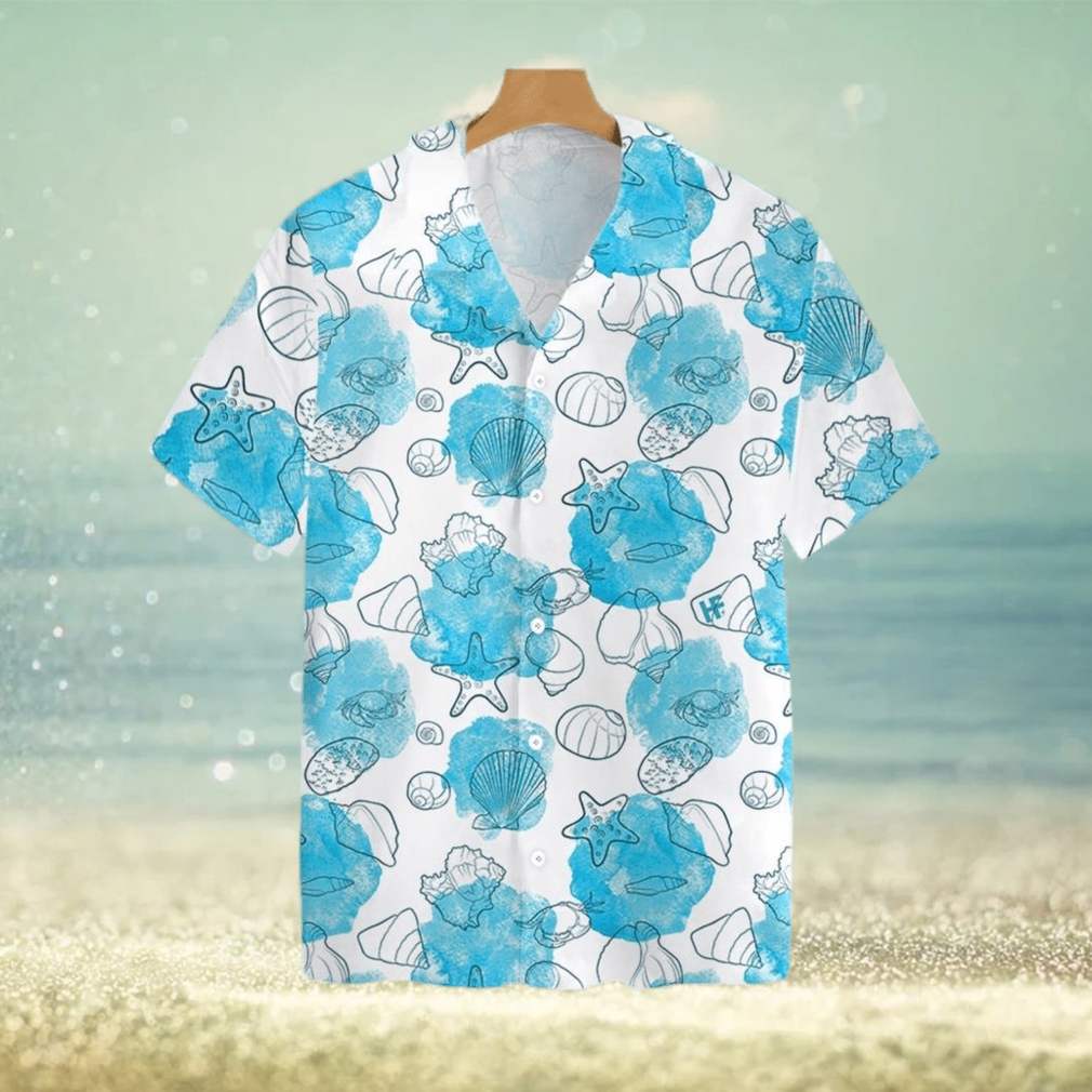 Star Fish And Seashells Tropical Hawaiian Shirt For Men And Women - Limotees