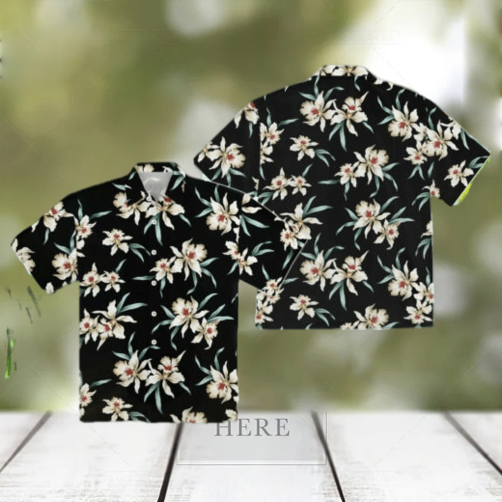 Star Orchid Black Aloha Hawaiian Shirt - Limotees