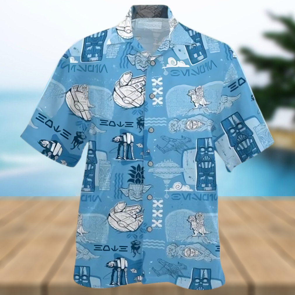 Star War Sketch Drawing Disney Cruise 2023 Disney Hawaiian Shirt - Limotees