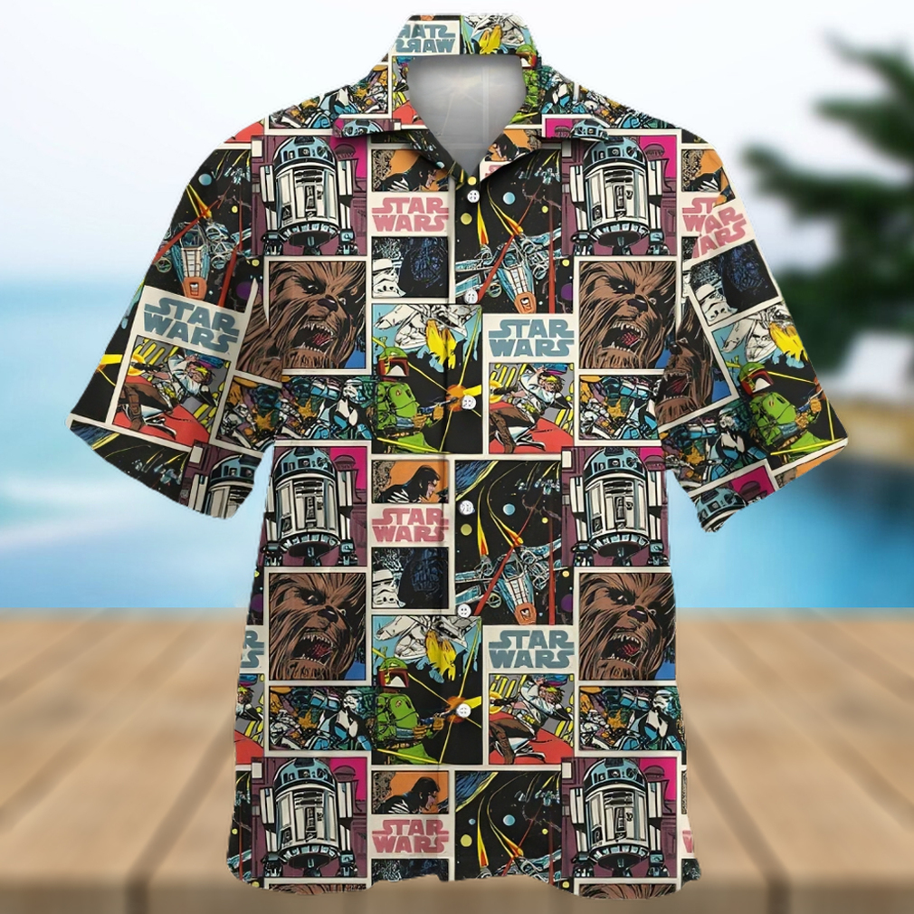 Star Wars Comic 80s Pattern Hawaiian Shirt - Limotees