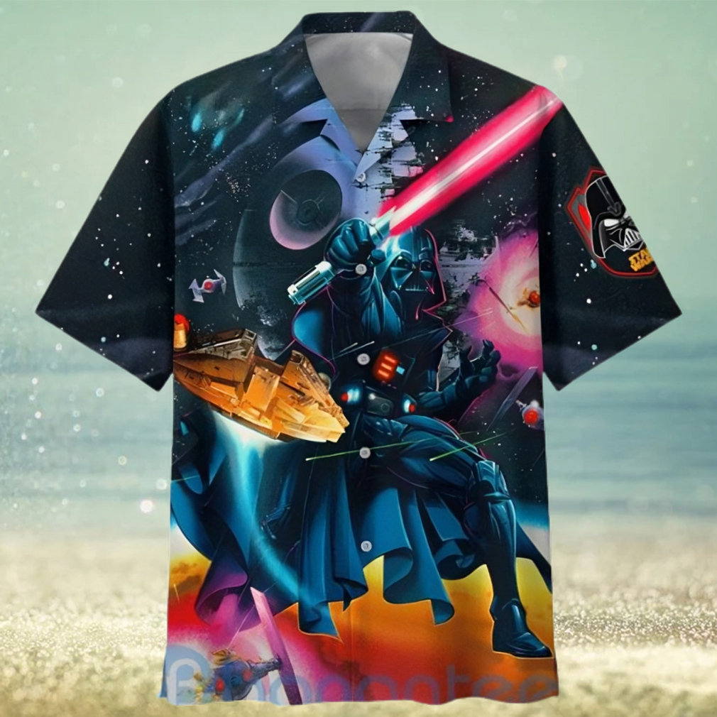 Star Wars Dark Vader Super Power Light Hawaiian Shirt - Limotees