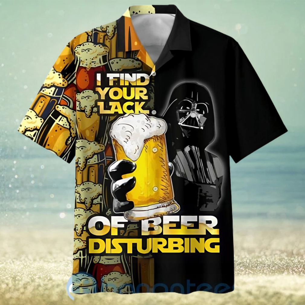 Star Wars Darth Vader I Find Your Lack Of Beer Disturbing Hawaiian Shirt - Limotees