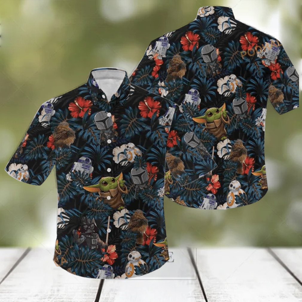 Star Wars Floral Aloha Hawaiian Shirt - Limotees