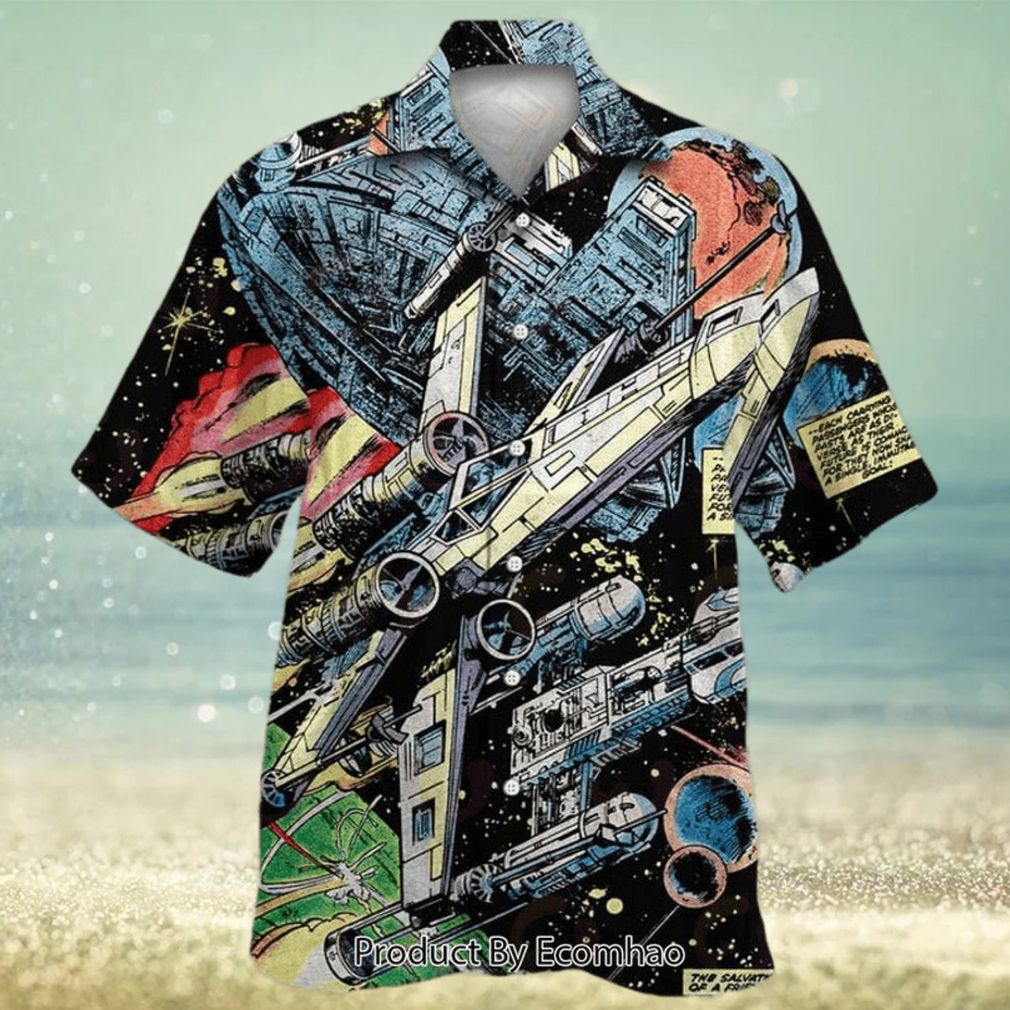 Star Wars Han Solo Spaceship Hawaiian Shirt - Limotees