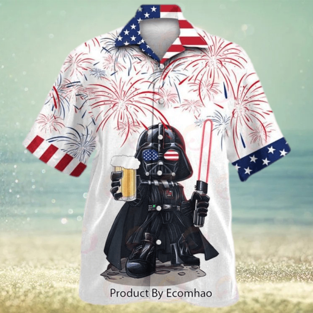 Star Wars Independence Day Darth Vader With Beer Hawaiian Shirt - Limotees