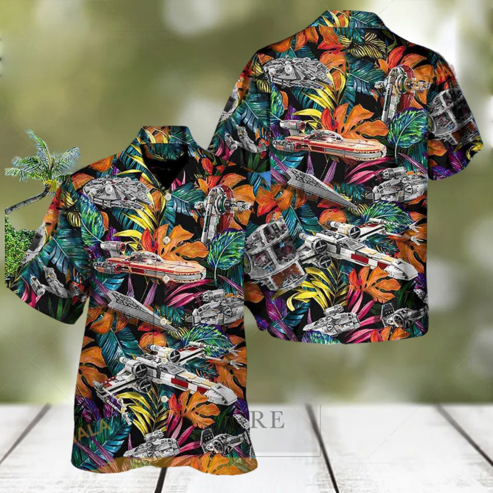 Star Wars Lego Ship Tropical Hawaii Shirt - Limotees