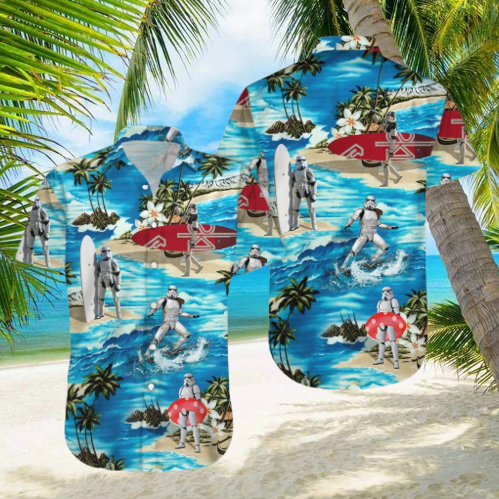 Star wars Stormtrooper Surfing Hawaiian Shirt - Limotees