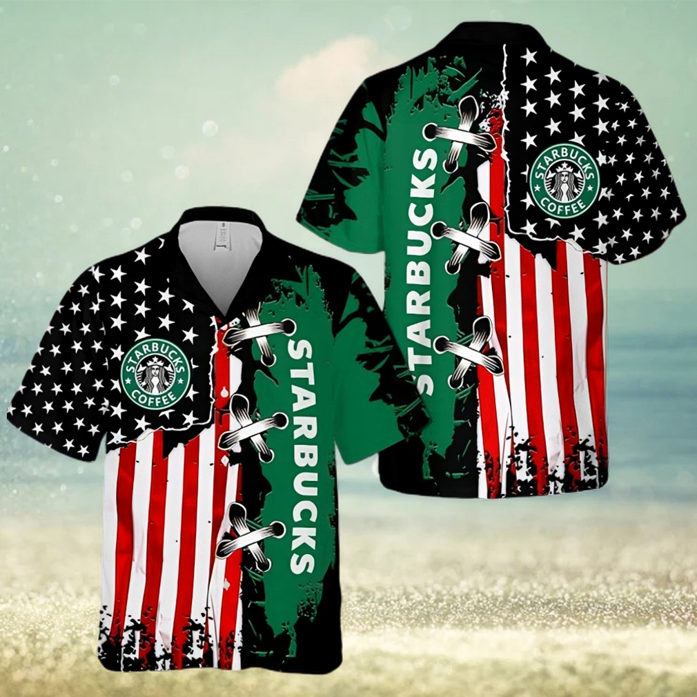 Starbucks Coffee Flag Hawaiian Shirt - Limotees