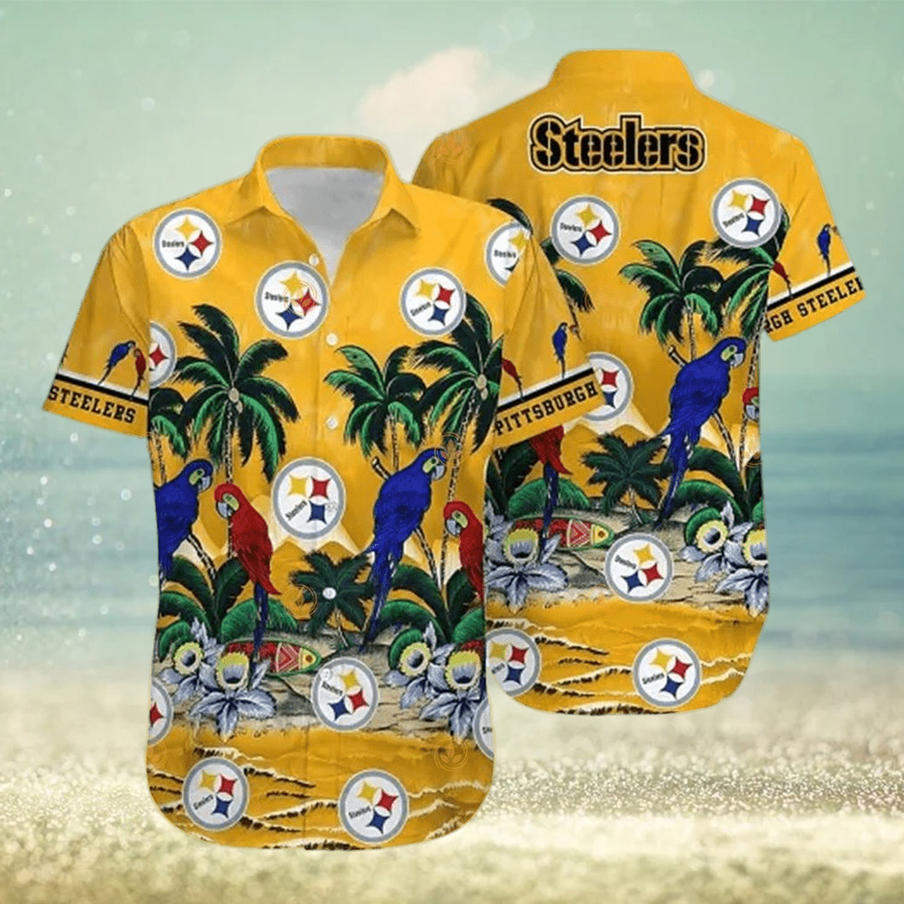 Steelers Hawaiian Shirt Nfl Pittsburgh Steelers Parrot Best Hawaiian Shirts - Limotees