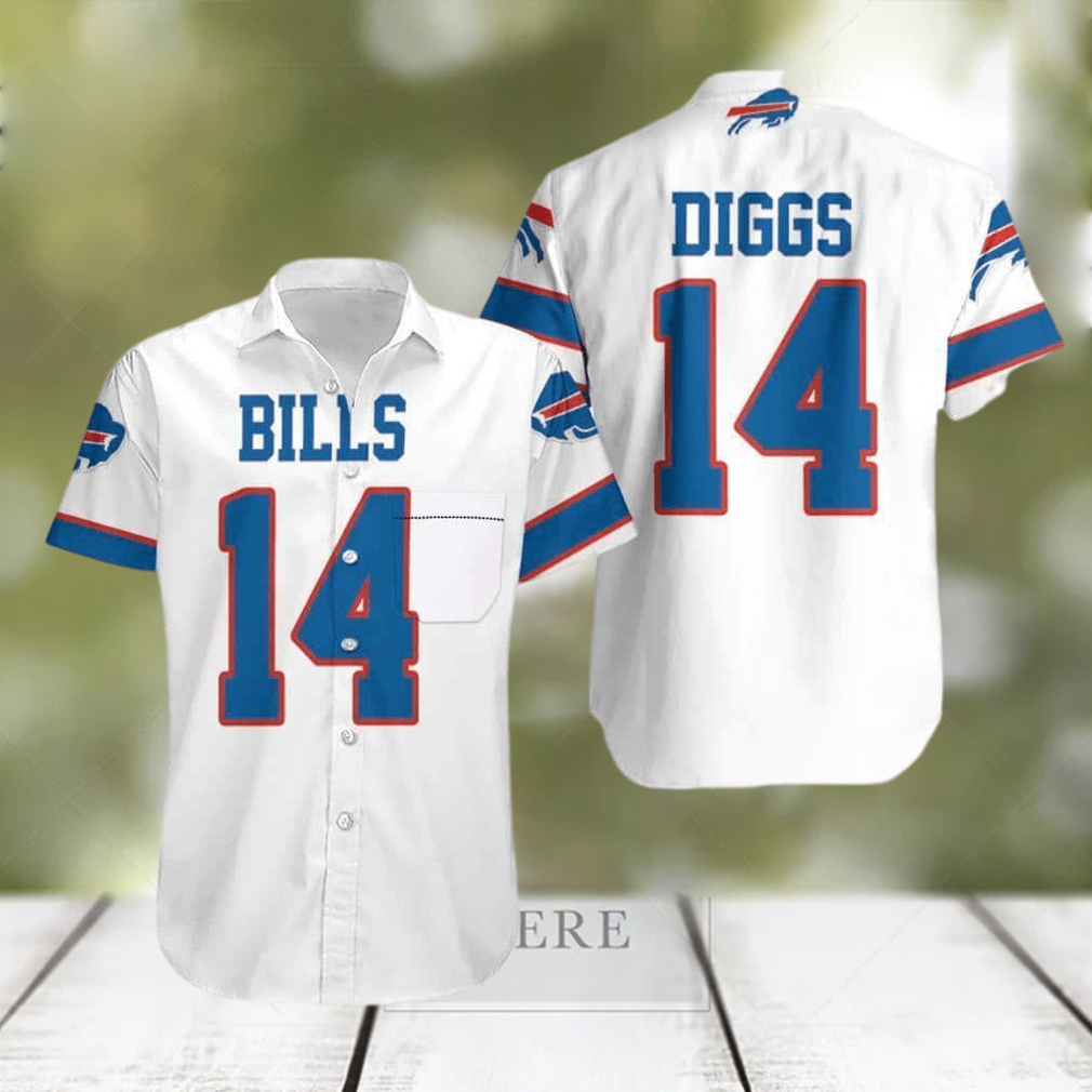 Stefon Diggs 14 Buffalo Bills Hawaiian Shirt NFL Gift For Fans OcAjpGATk - Limotees