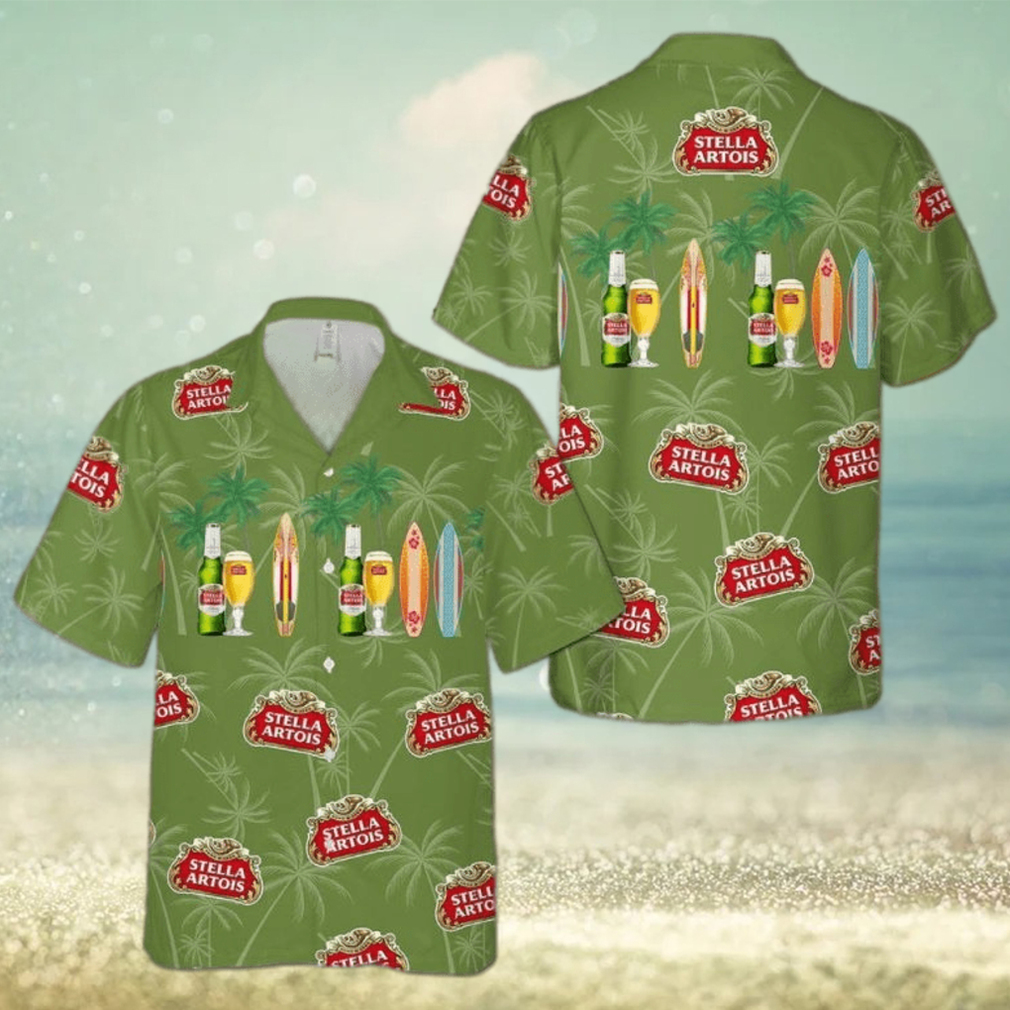 Stella Artois Surfing Hawaiian Shirt - Limotees