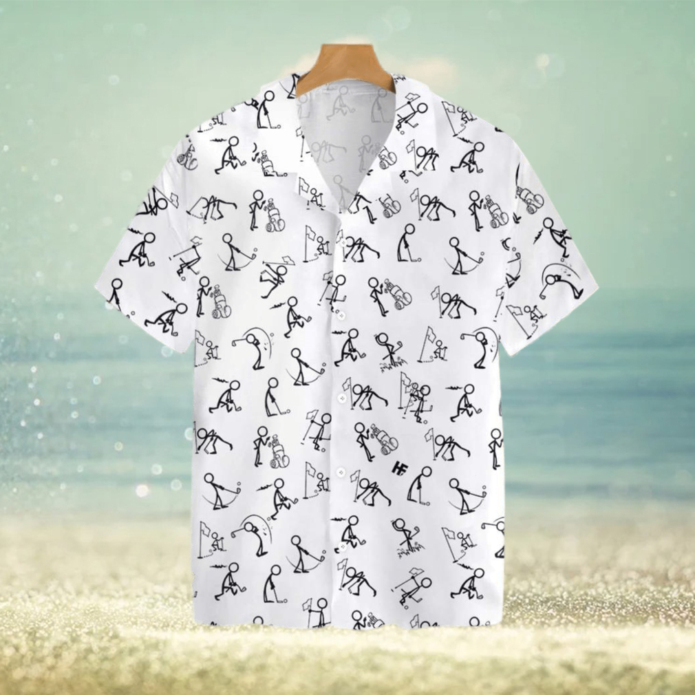 Stickfigures Playing Golf V2 Tropical Hawaiian Shirt For Men And Women - Limotees