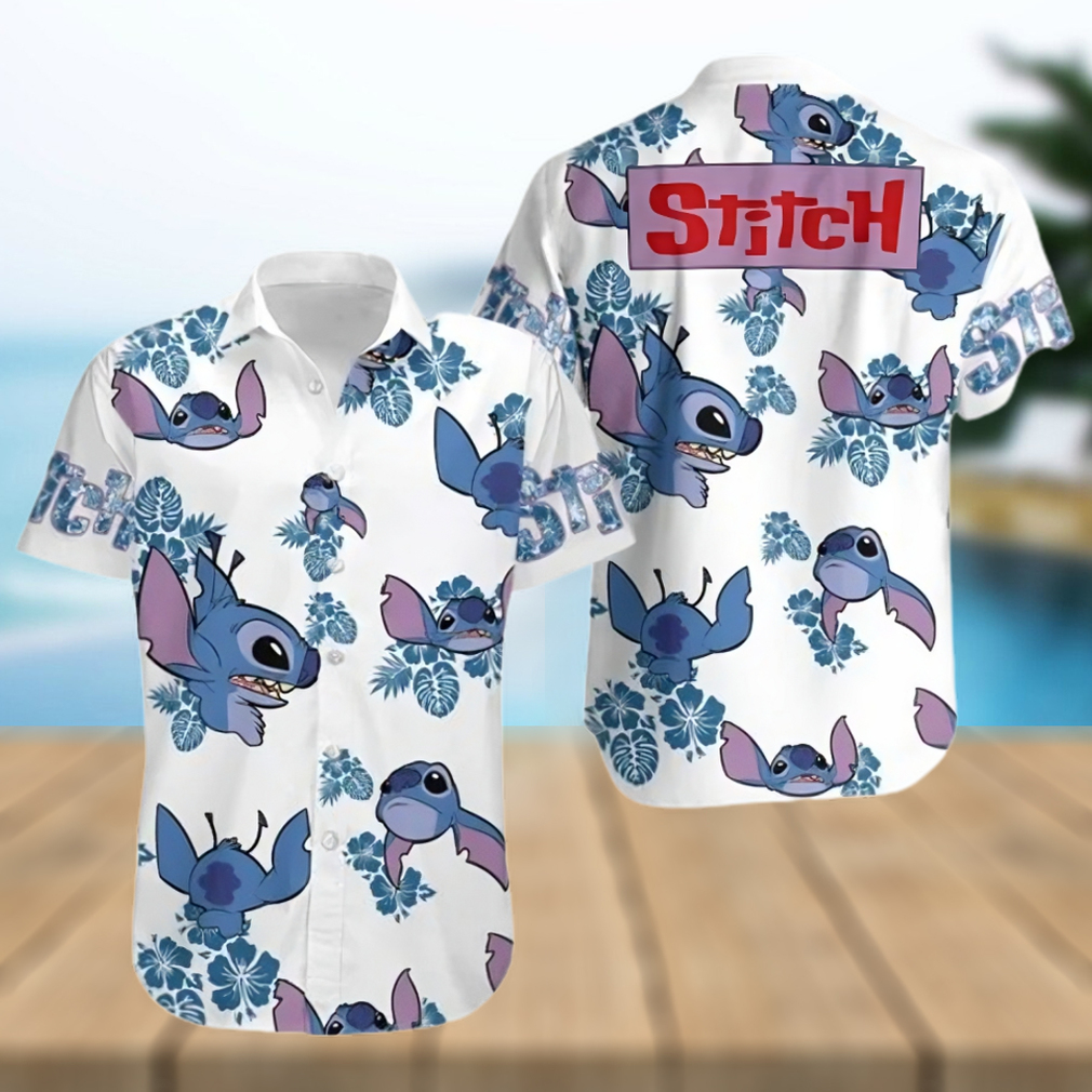 Stitch Blue Hibiscus Disney Cruise 2023 Disney Hawaiian Shirt - Limotees