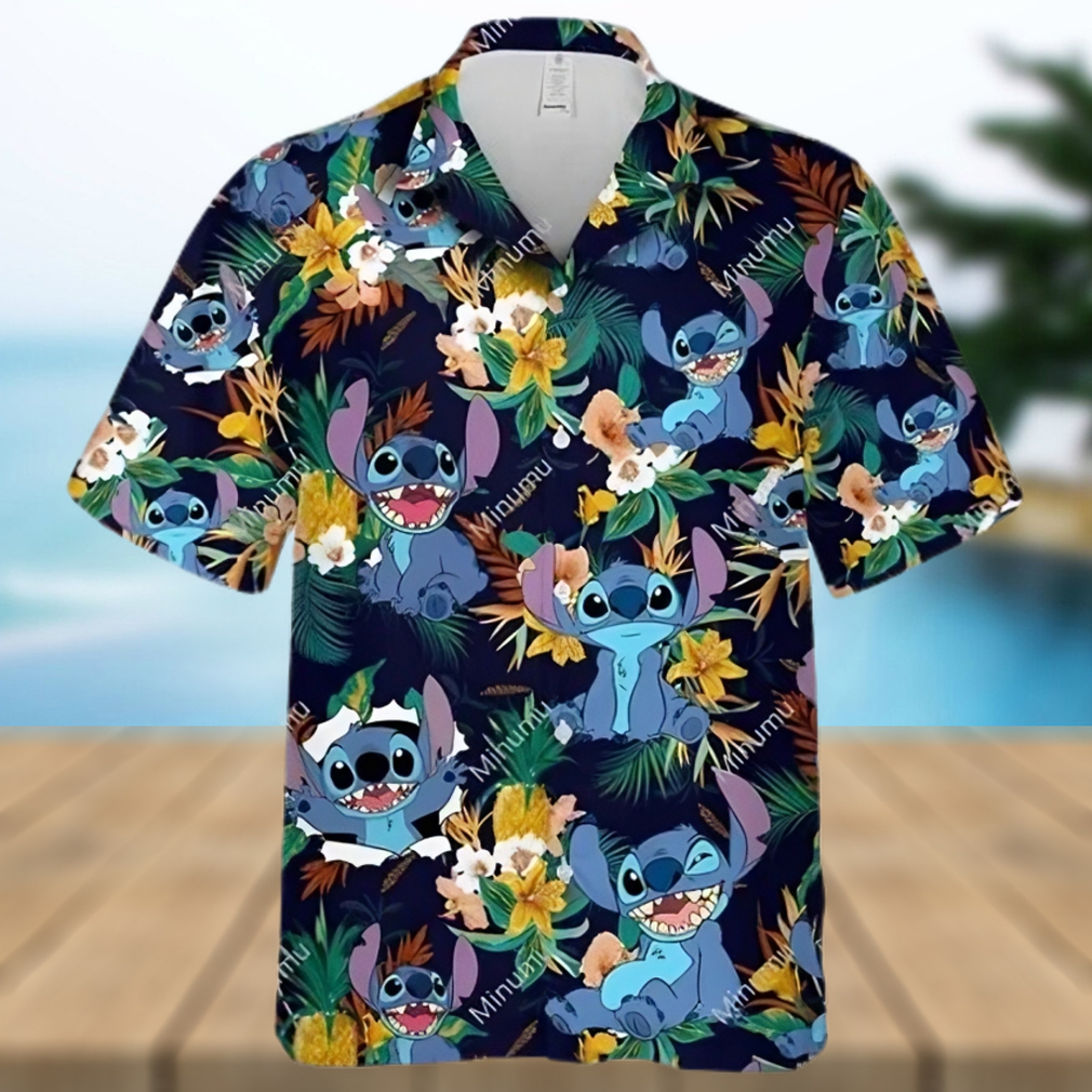 Stitch Disney Yellow Lillys Pineapple Disney Cruise 2023 Disney Hawaiian Shirt - Limotees