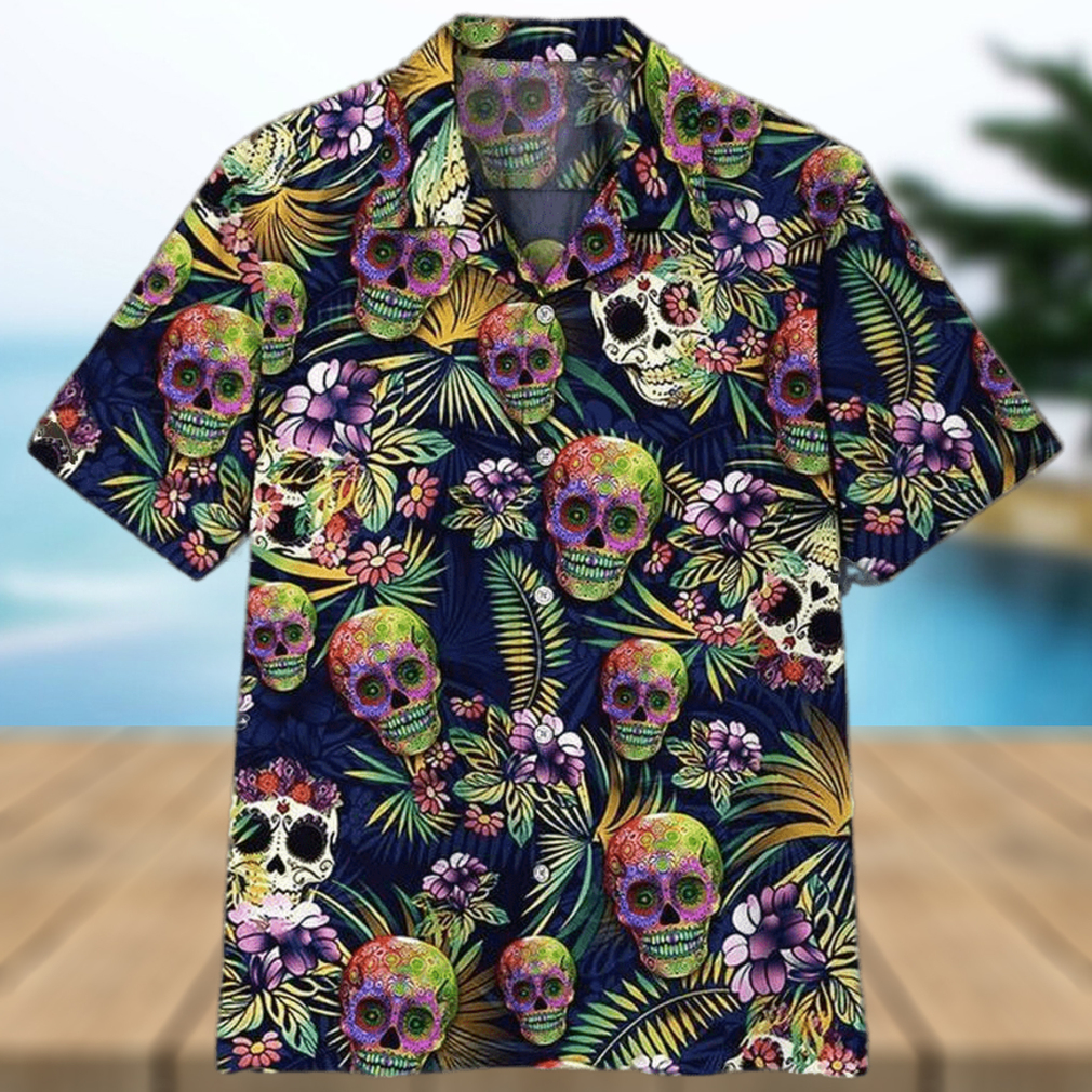 Sugar Skull Aloha 3D Hawaiian Shirt For Men And Women - Limotees