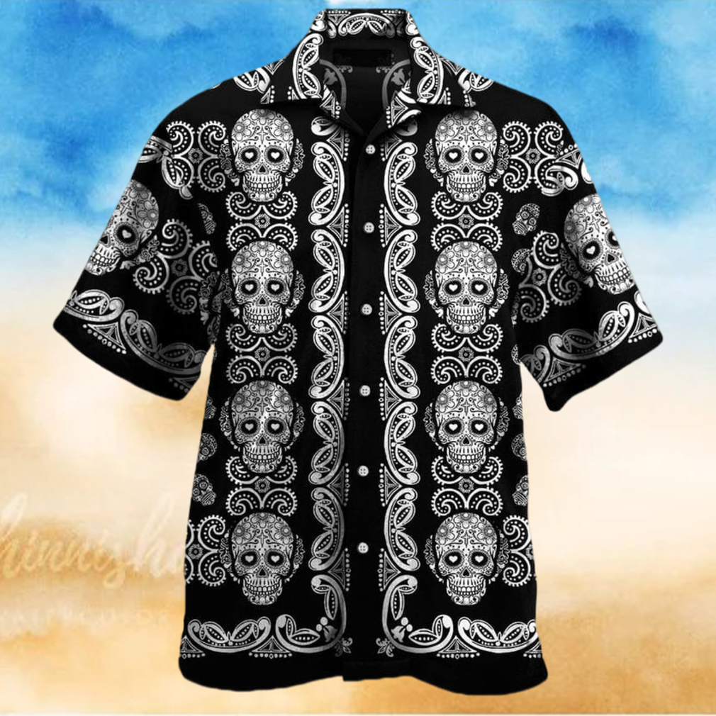 Sugar Skull Pattern Unisex Hawaiian Shirts - Limotees