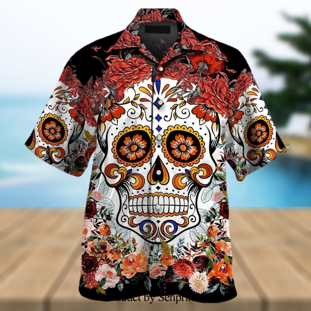 Sugar Skull Street Style Hawaiian Shirt - Limotees