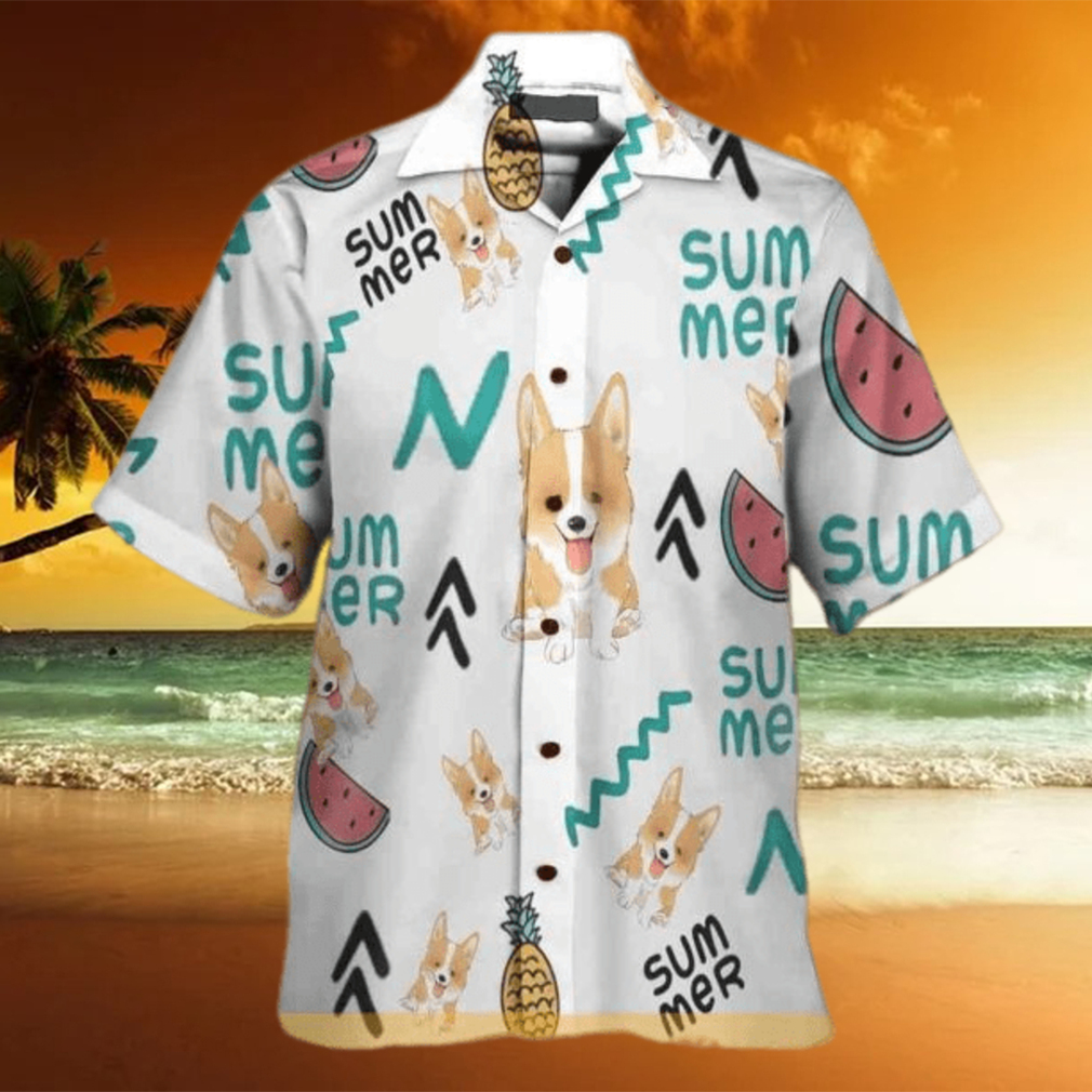 Summer Aloha Corgi Funny Hawaiian Shirt For Dog Lovers - Limotees