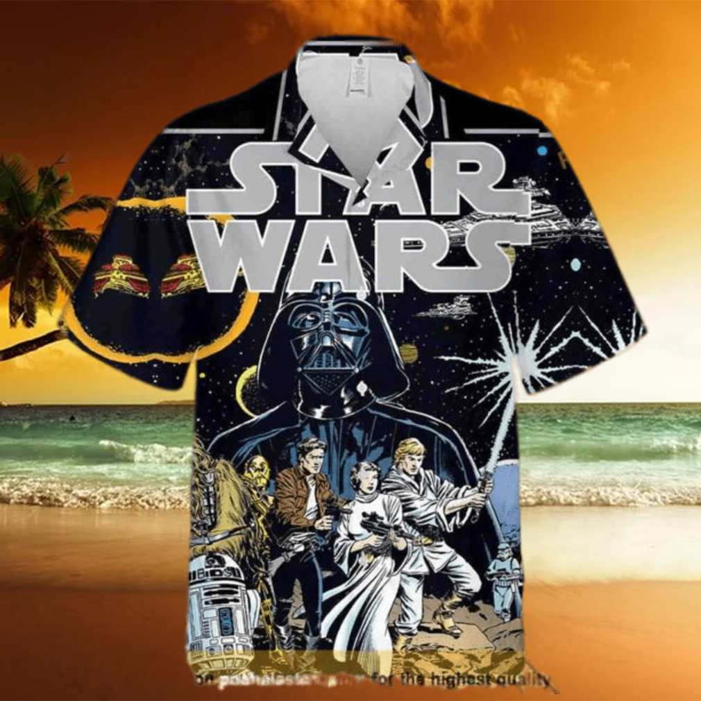 Summer Aloha Darth Vader Funny Hawaiian Shirts Beach Gift For Star Wars Fans - Limotees