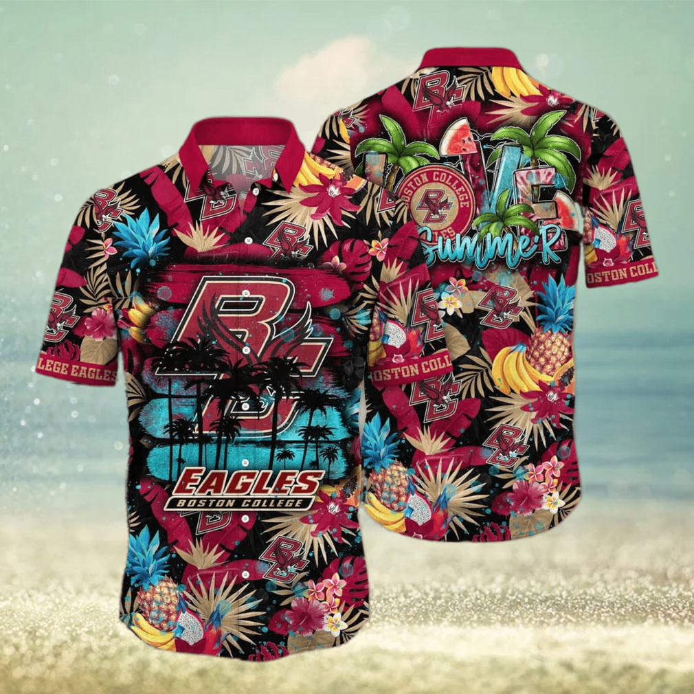 Summer Aloha NCAA Boston College Eagles Hawaiian Shirt Beach Gift For Dad - Limotees