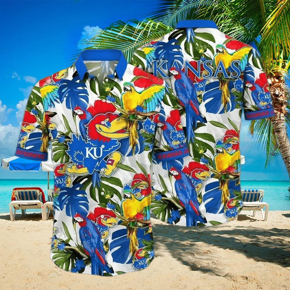 Summer Aloha NCAA Kansas Jayhawks Hawaiian Shirt Practical Beach Gift - Limotees