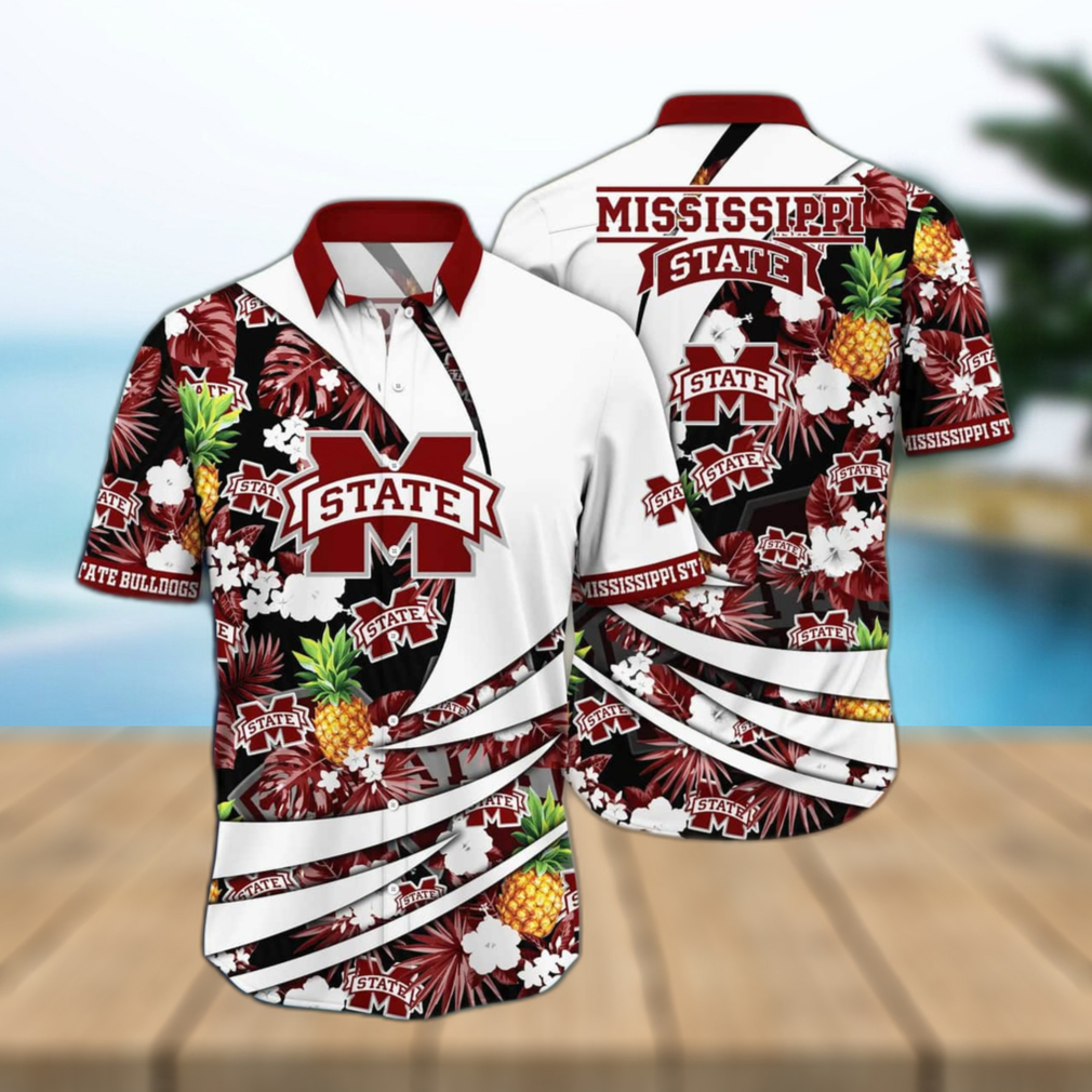 Summer Aloha NCAA Mississippi State Bulldogs Hawaiian Shirt Pineapple Gift For Dad - Limotees