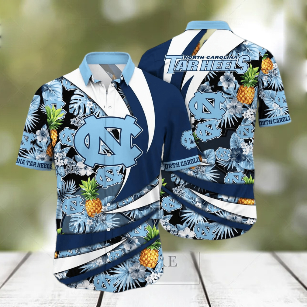 Summer Aloha NCAA North Carolina Tar Heels Hawaiian Shirt Beach Gift For Friend - Limotees