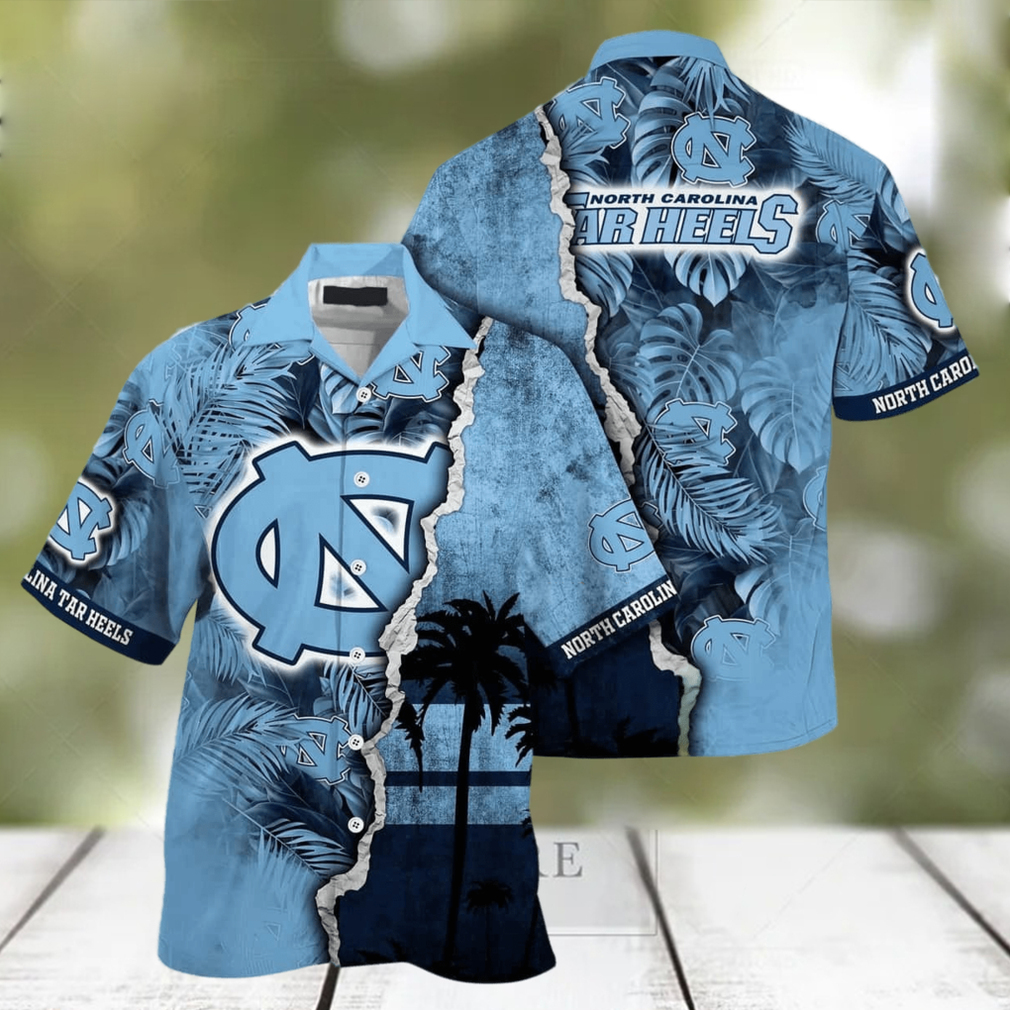 Summer Aloha NCAA North Carolina Tar Heels Hawaiian Shirt Custom Name Summer Gift For Friend transform - Limotees