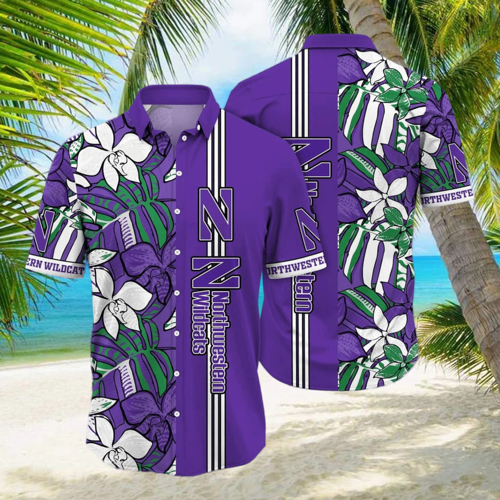 Summer Aloha NCAA Northwestern Wildcats Hawaiian Shirt Beach Gift For Him - Limotees