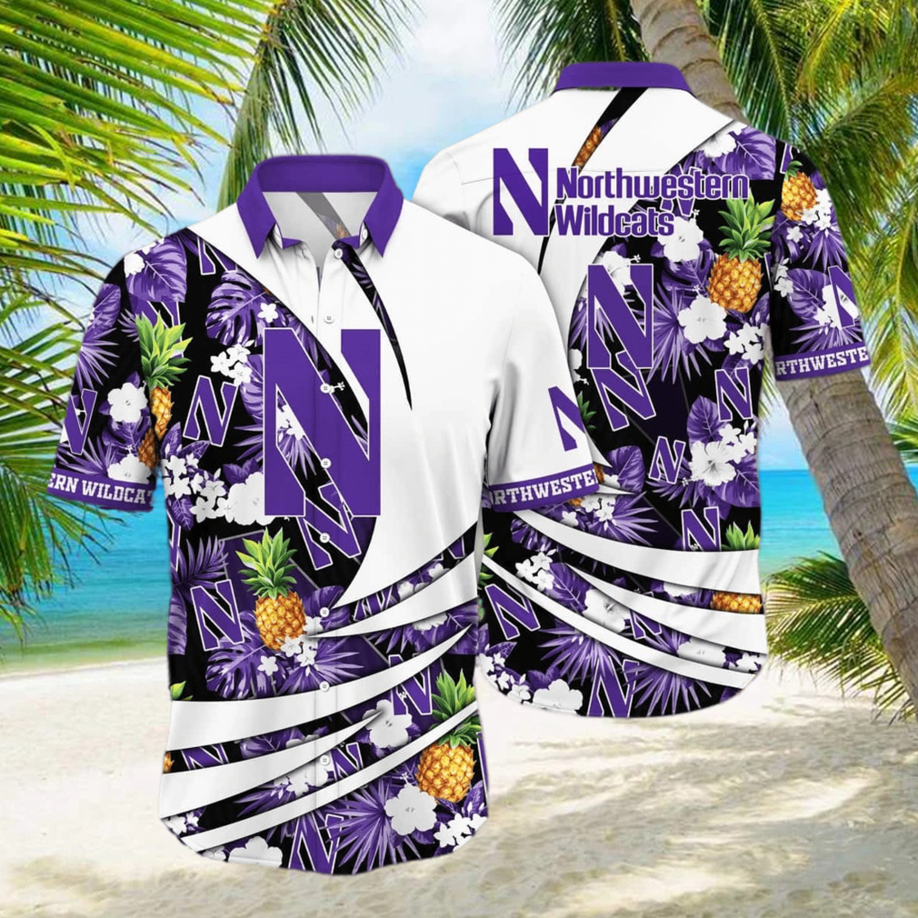 Summer Aloha NCAA Northwestern Wildcats Hawaiian Shirt Beach Vacation Gift - Limotees