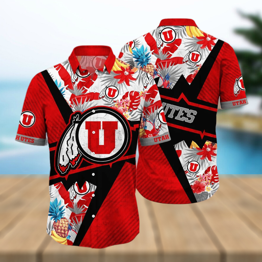 Summer Aloha NCAA Utah Utes Hawaiian Shirt Gift For Beach Trip - Limotees