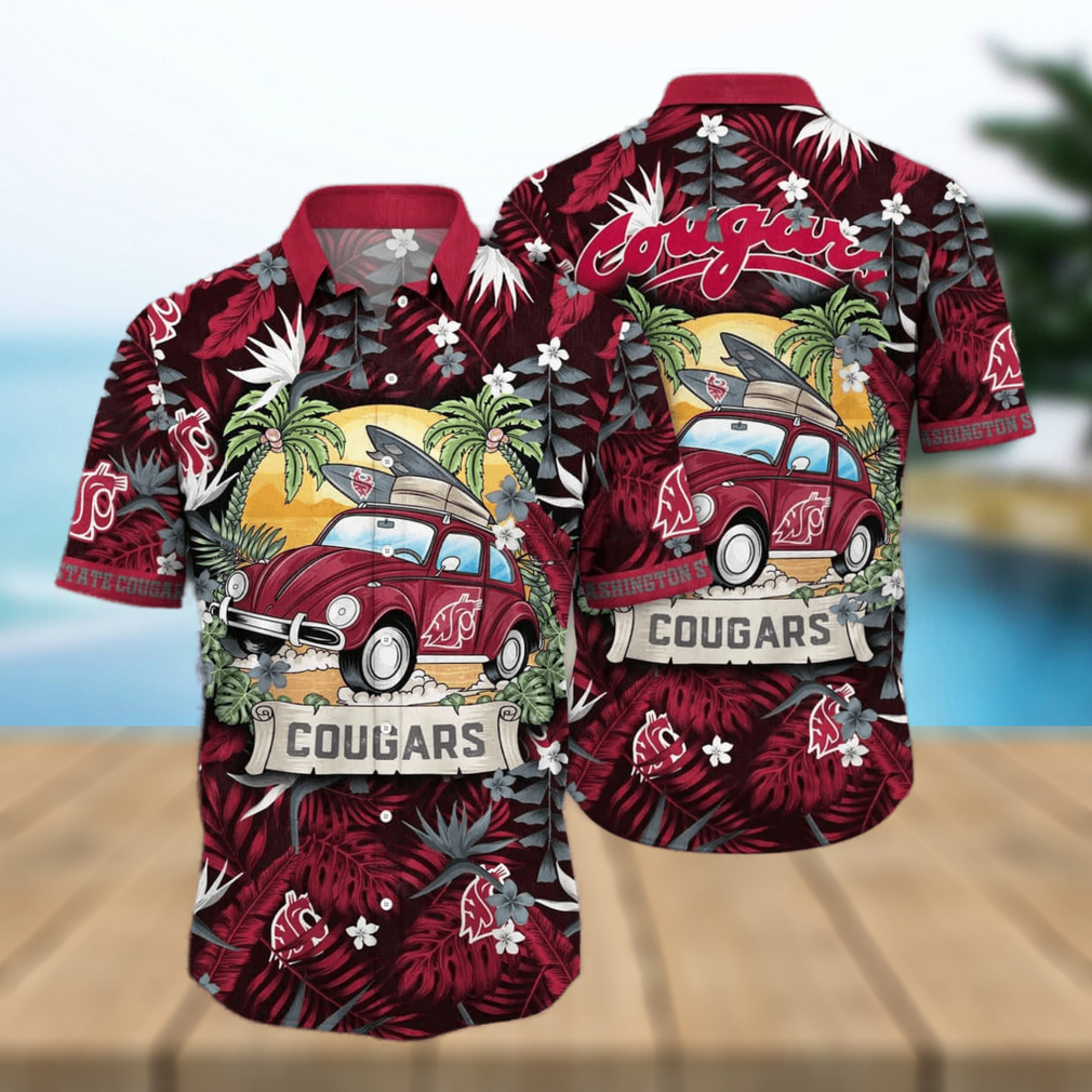 Summer Aloha NCAA Washington State Cougars Hawaiian Shirt Gift For Beach Trip - Limotees