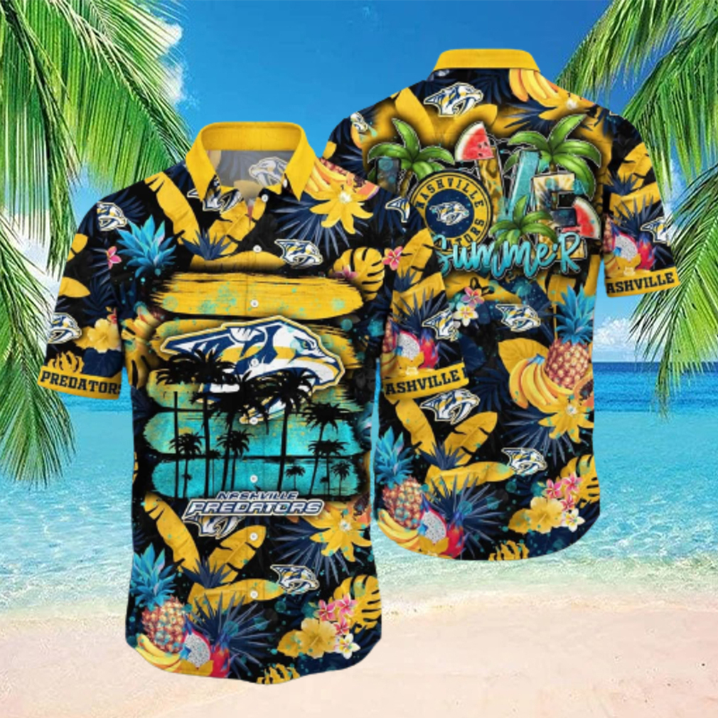 Summer Aloha NHL Nashville Predators Hawaiian Shirt - Limotees