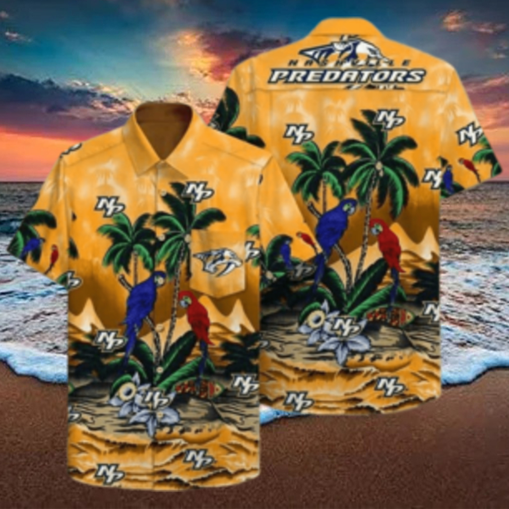 Summer Aloha NHL Nashville Predators Hawaiian Shirt Practical Beach Gift - Limotees