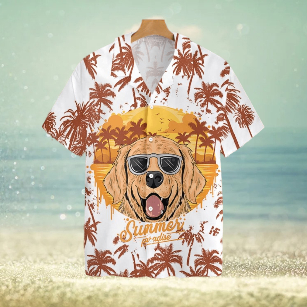 Summer Paradise Golden Retriever Tropical Hawaiian Shirt For Men And Women - Limotees