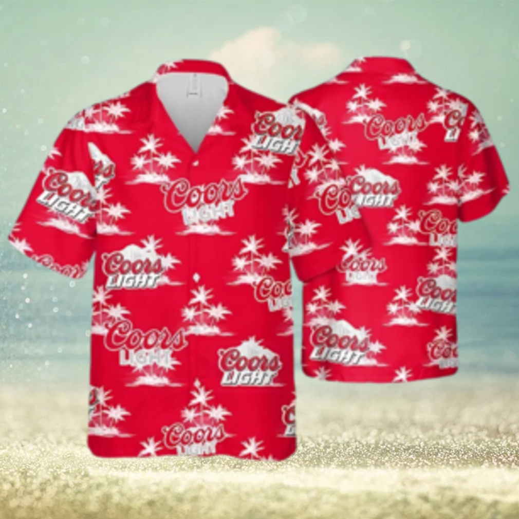 Summer Vibes Coors Light Beer Hawaiian Shirt Coconut Island Pattern - Limotees