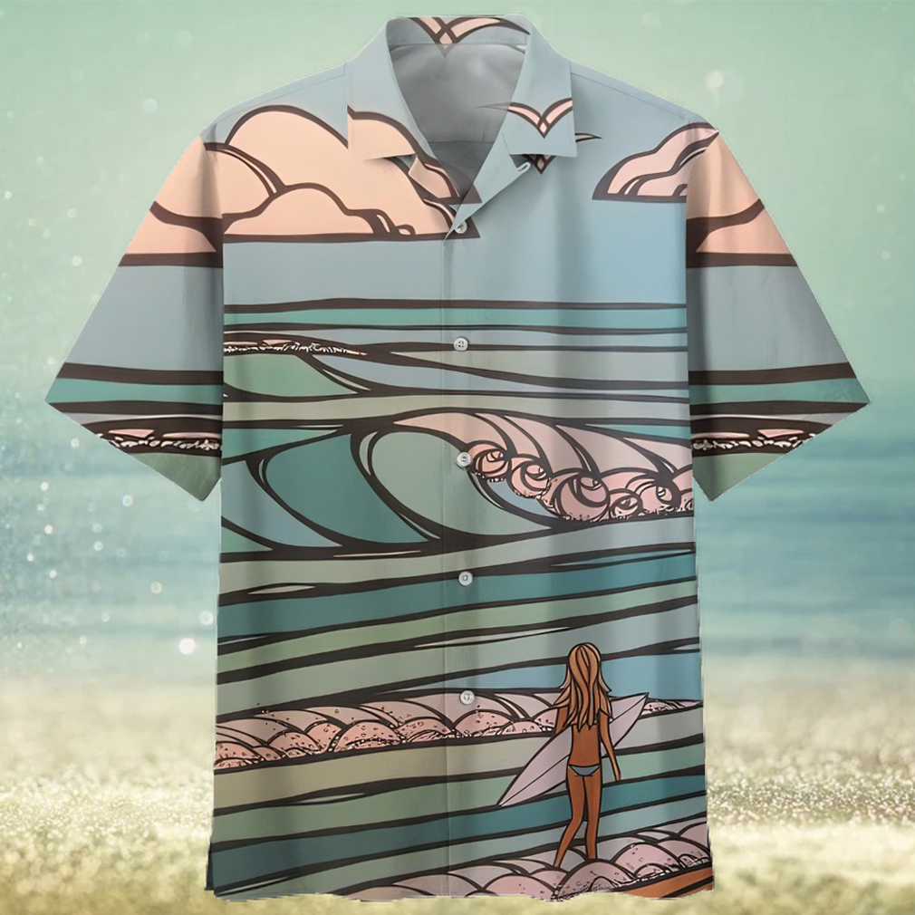 Surfing Blue Amazing Design Unisex Hawaiian Shirt - Limotees