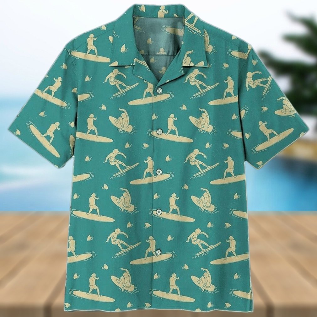 Surfing Blue And White Aloha 3D Hawaiian Shirt Gift For Men And Women - Limotees