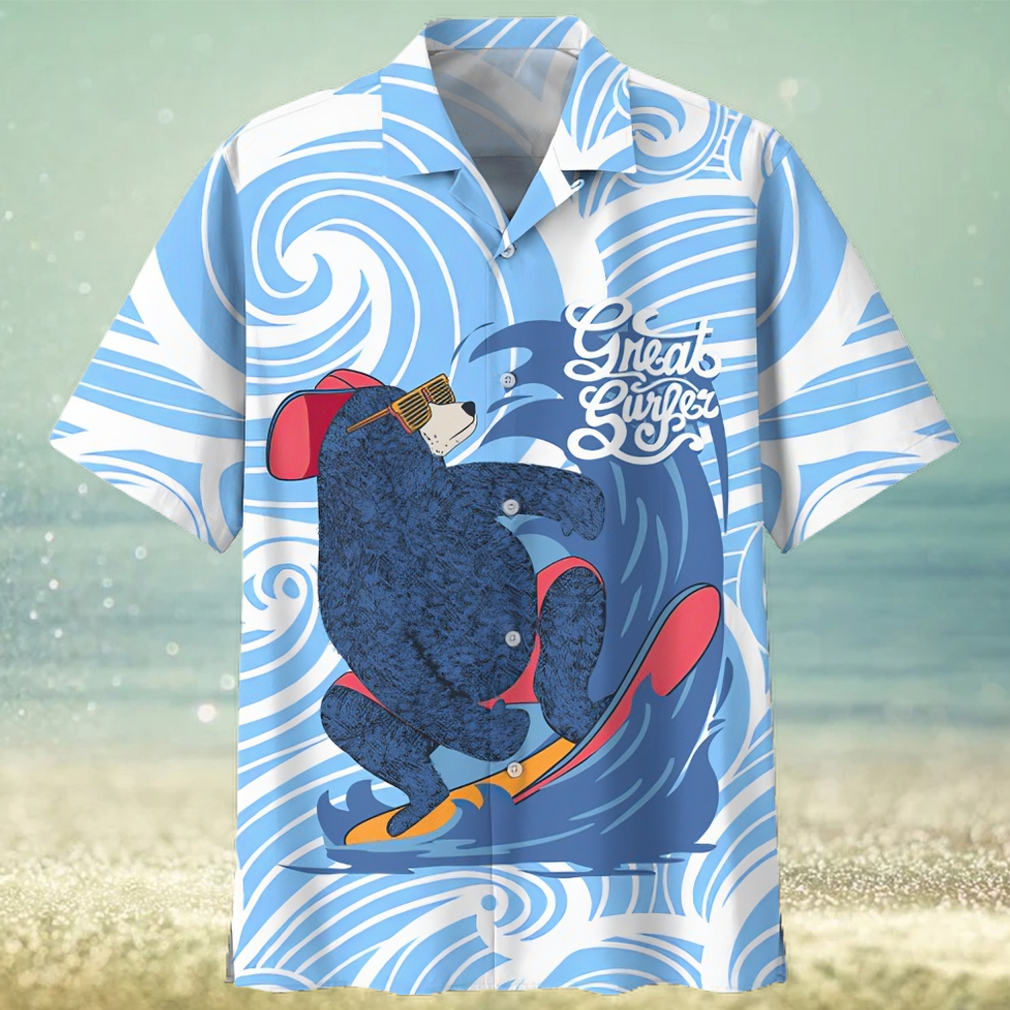 Surfing Blue Nice Design Unisex Hawaiian Shirt - Limotees