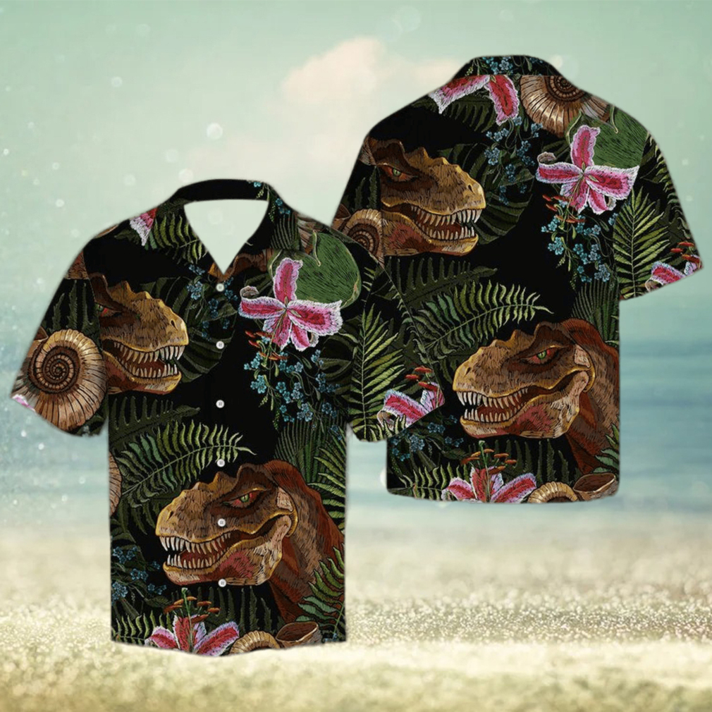 T Rex Tropical Hawaiian Shirt - Limotees