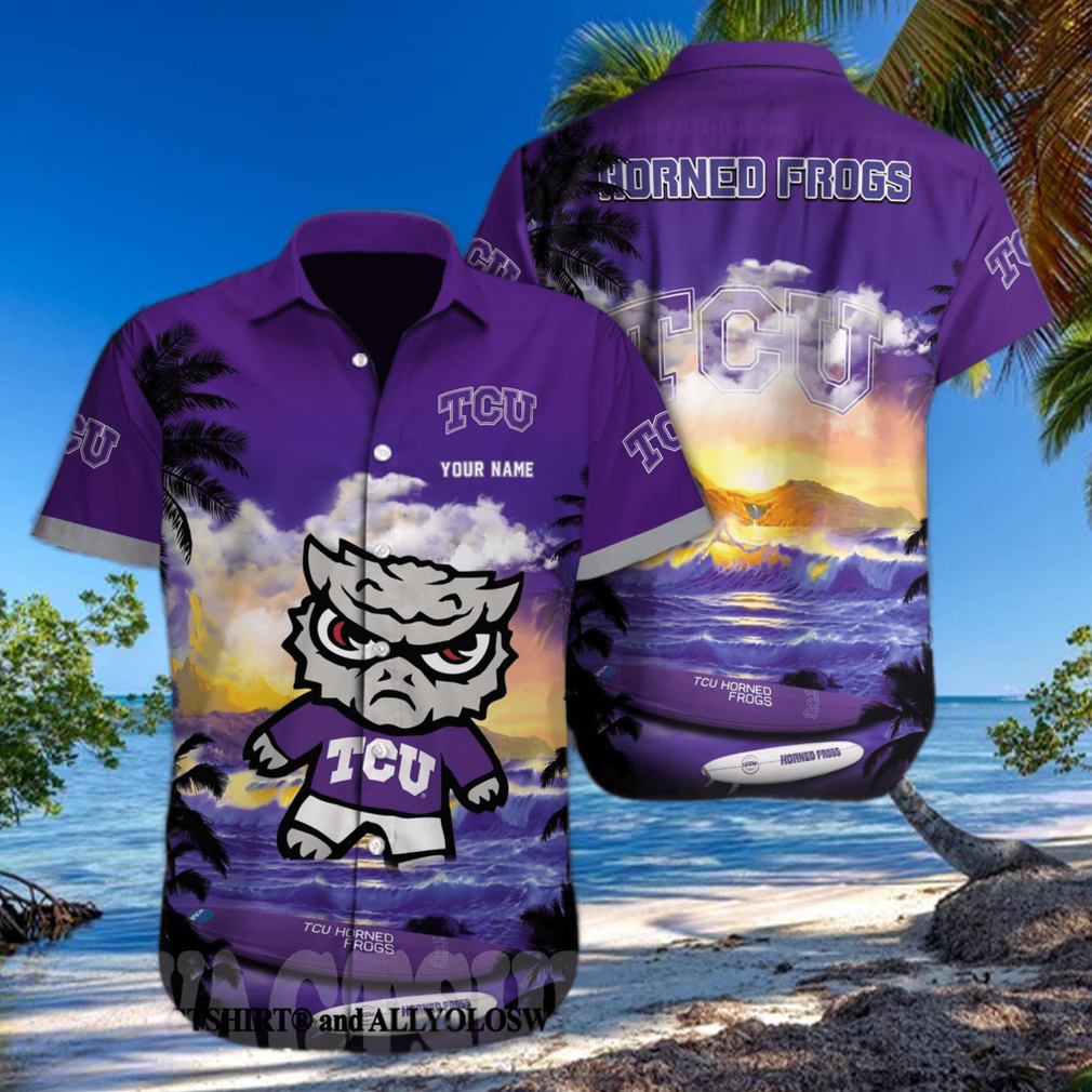 TCU Horned Frogs NCAA Custom All Over Print Unisex Hawaiian Shirt - Limotees