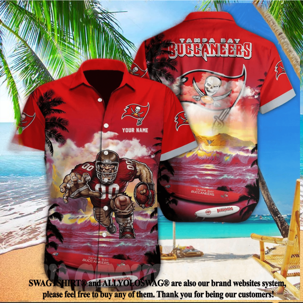 Tampa Bay Buccaneers NFL Custom Classic All Over Printed Hawaiian Shirt - Limotees