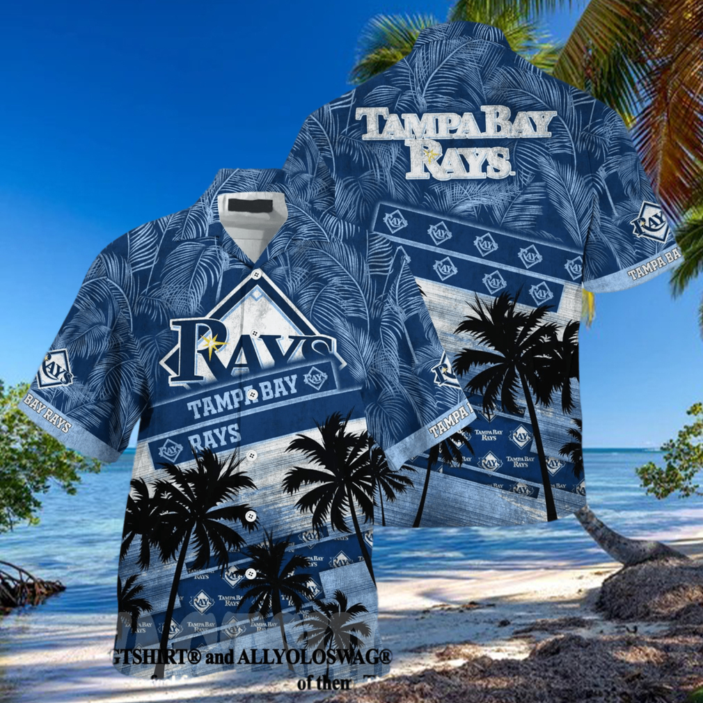 Tampa Bay Rays MLB Palm Tree Pattern All Over Printed Unisex Hawaiian Shirt - Limotees