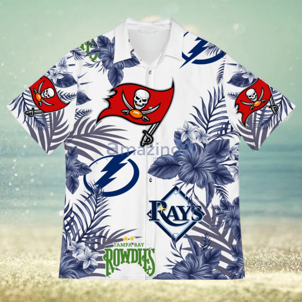 Tampa Bay Sport Teams Hawaiian Buccaneers Tampa Bay Rays Tampa Bay Lightning Rowdies Hawaiian Shirt For Fans - Limotees